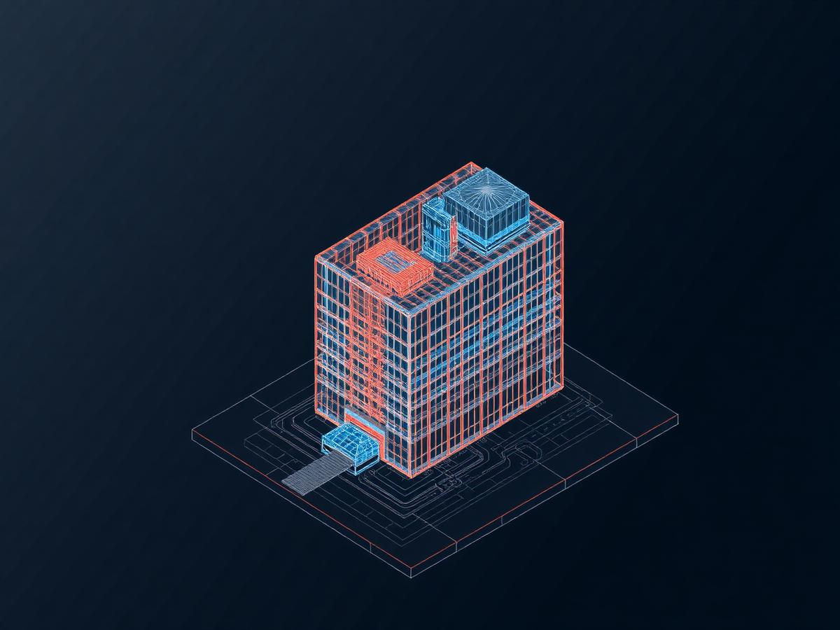 3D BIM model rendering